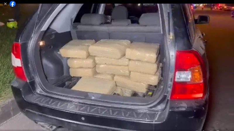  Inmovilizan carro cargado de Marihuana